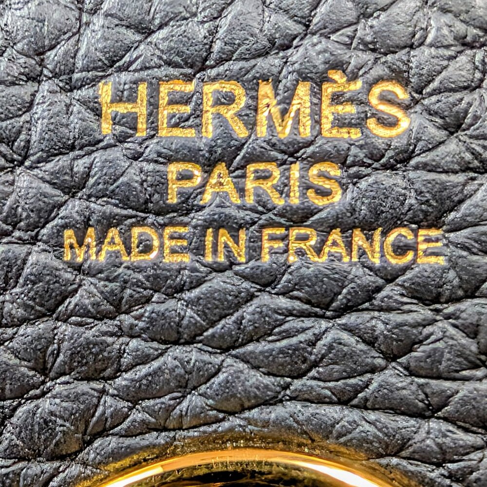 Hermes Black Taurillon Clemence Leather Lindy 26 - Picture 16 of 16